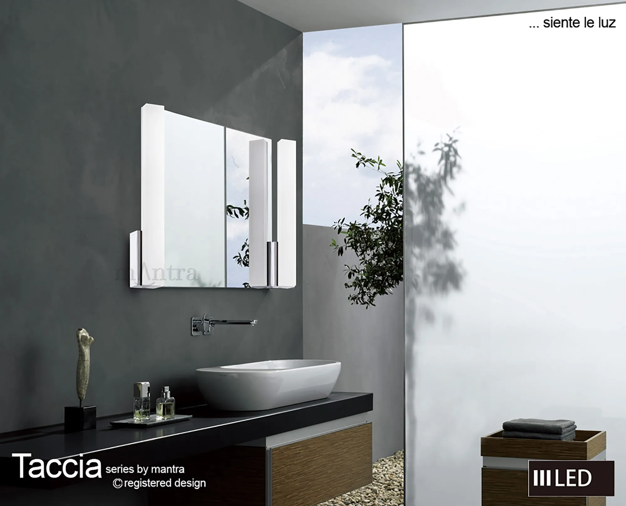 Taccia Bathroom Lights Mantra Fusion Armed Wall Lights